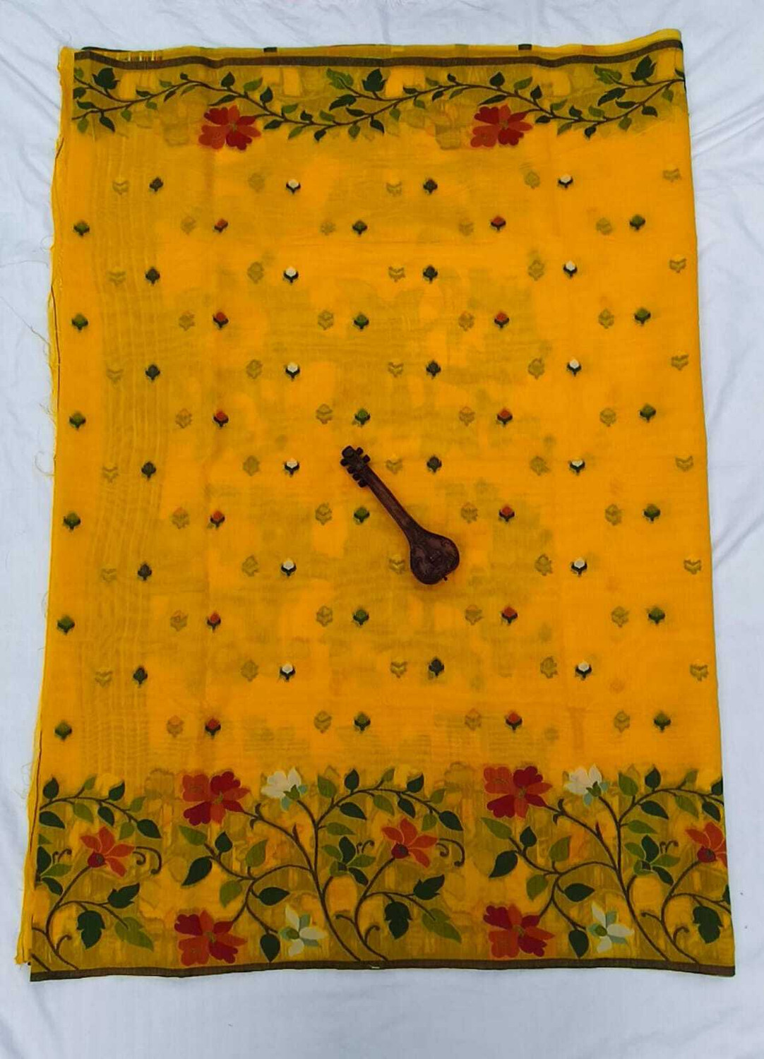 Image of TANPURA Woven, Embroidered Chanderi Cotton Silk, Muslin Saree