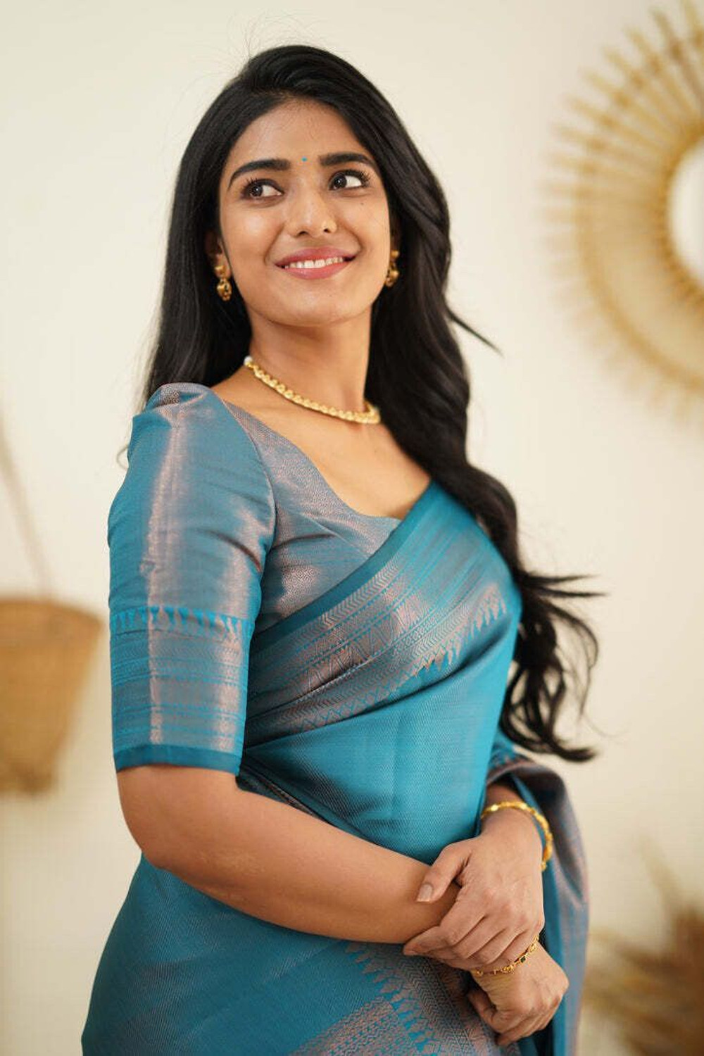 Image of kevami fashion Self Design Kanjivaram Cotton Silk Saree