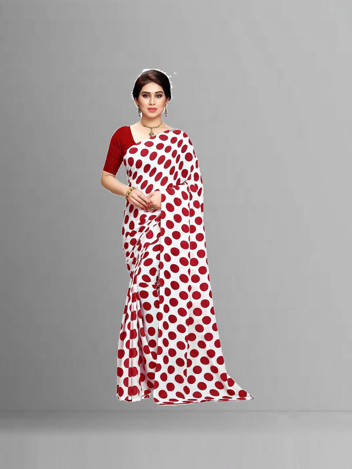 ANAND Printed Daily Wear Georgette Saree