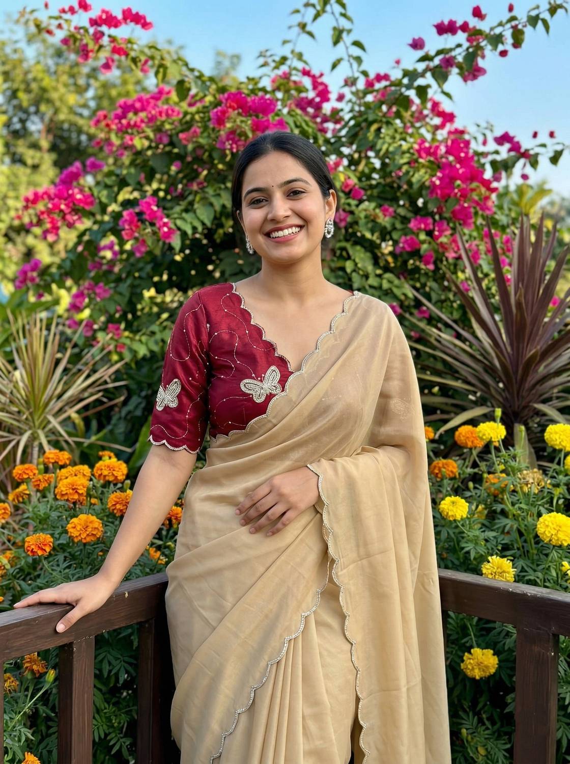AMIYASILKMILLS Embroidered Daily Wear Georgette Saree