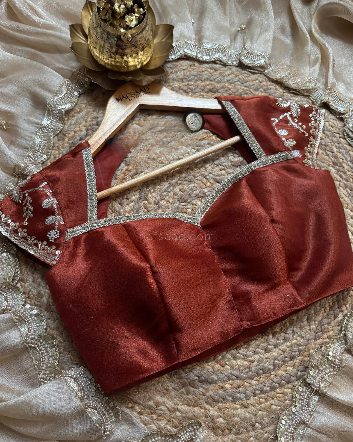 Image of SOVANSALI Embroidered, Embellished Bollywood Jimmy Jimmy Saree