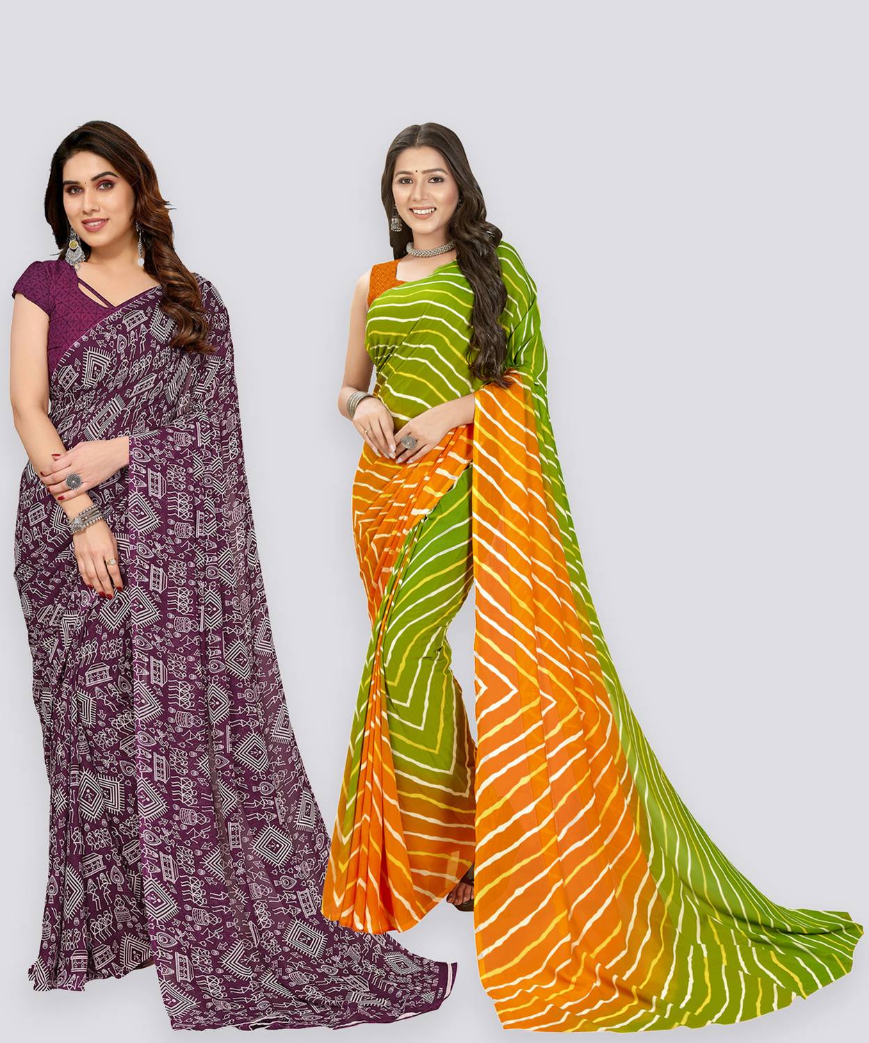 Anand Sarees Printed Bollywood Georgette Saree