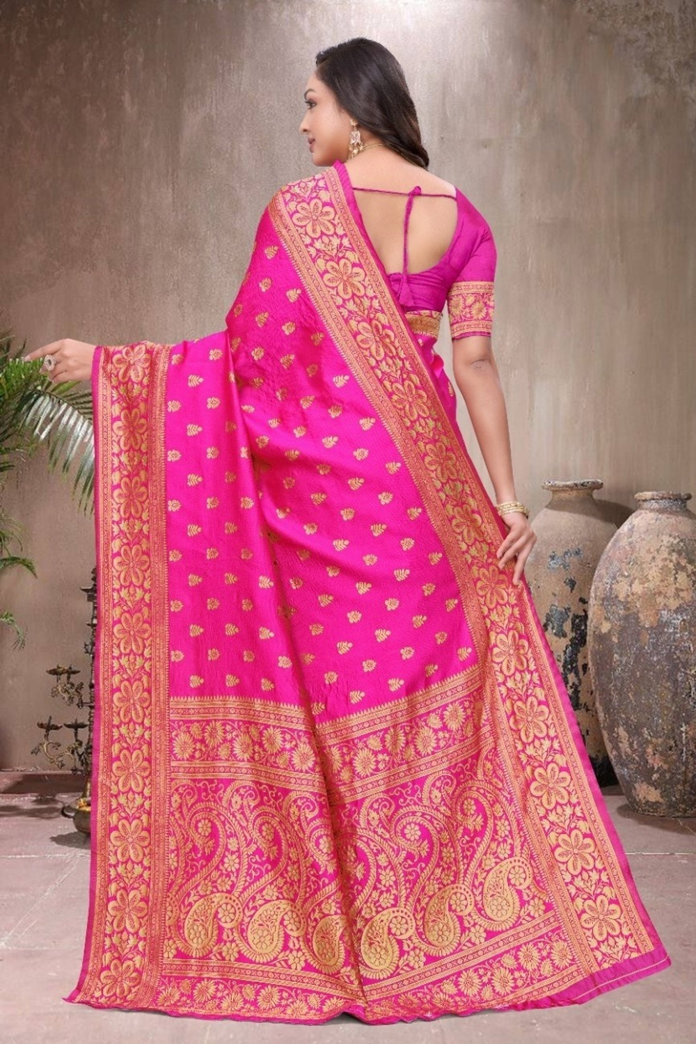 Image of Fashion Almari Printed Banarasi Art Silk Saree