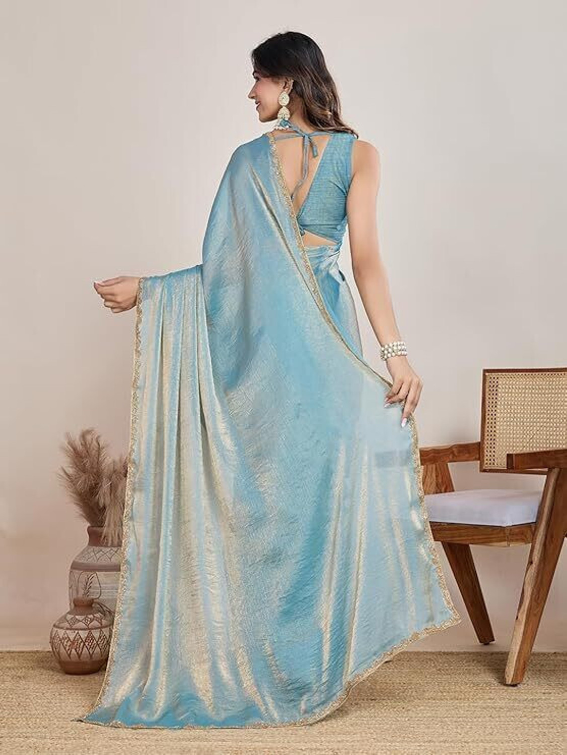 Image of JAINICA Self Design Bollywood Pure Silk Saree