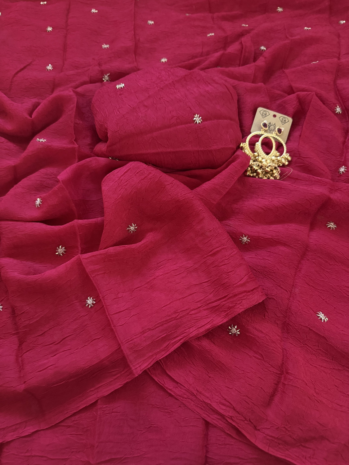 Image of sadika Embroidered Daily Wear Art Silk, Silk Blend Saree