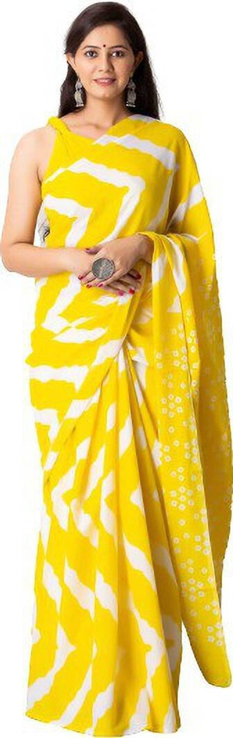 Tropwear Printed, Self Design, Digital Print Ikkat Pure Cotton Saree
