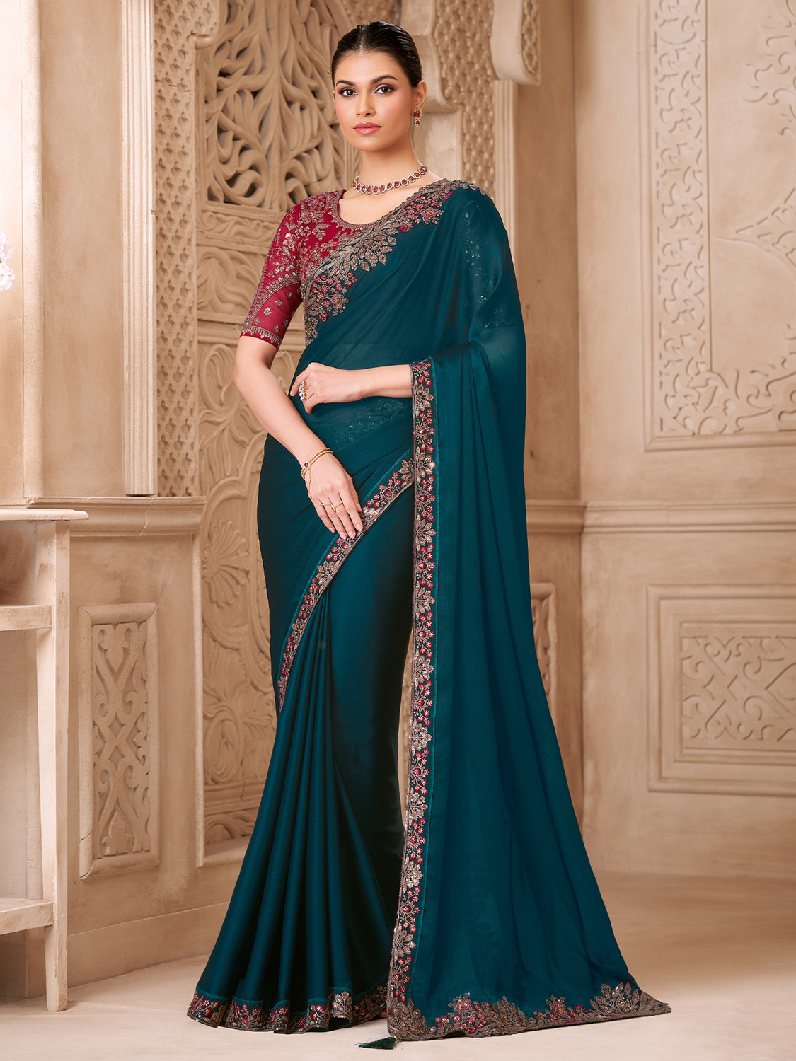 Image of all about you Embellished Bollywood Georgette Saree