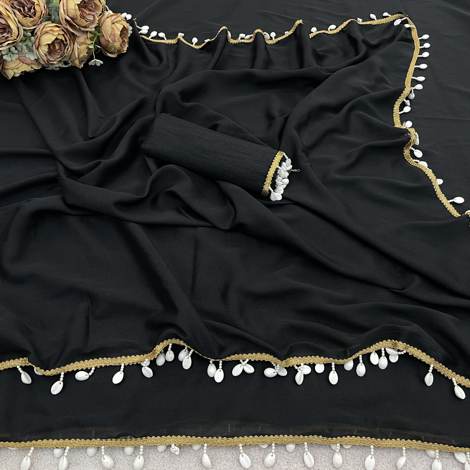 Image of fab99 Embellished Bollywood Georgette Saree