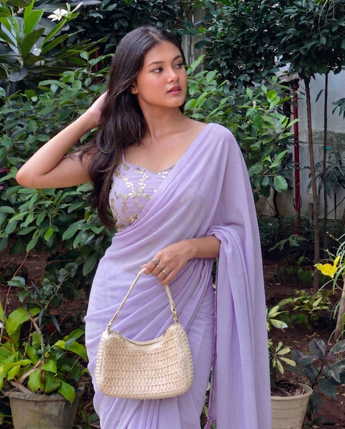 AMIYASILKMILLS Solid/Plain Daily Wear Georgette Saree
