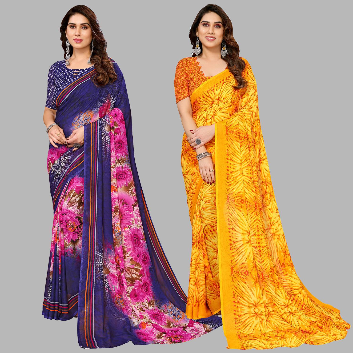 Anand Sarees Printed Bollywood Georgette Saree