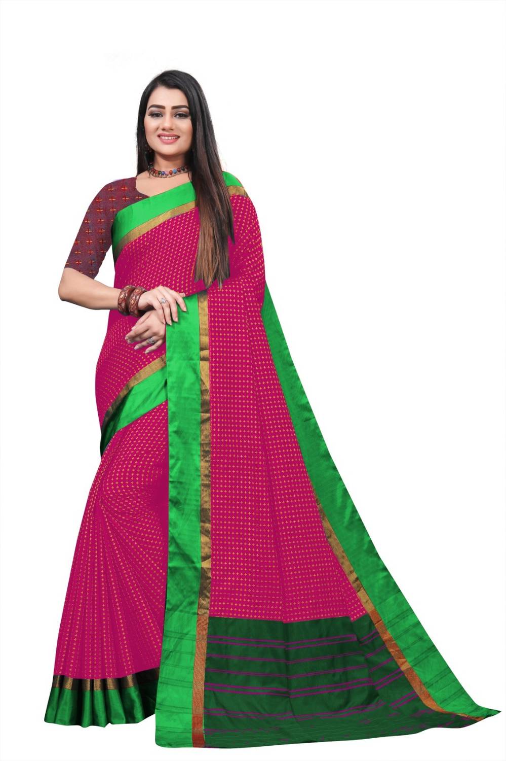 ASHTA Self Design Daily Wear Art Silk, Pure Silk Saree