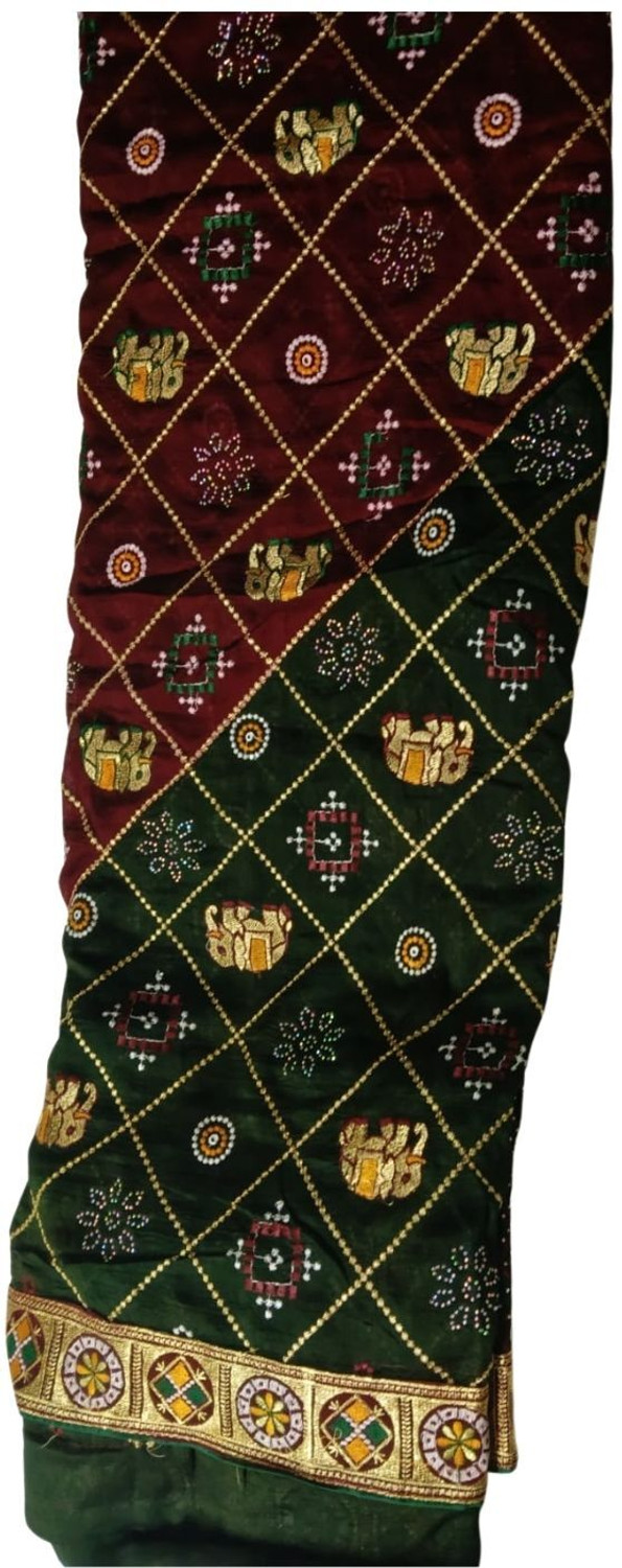 Image of AACHCHHADAN Embroidered Bollywood Georgette, Art Silk Saree