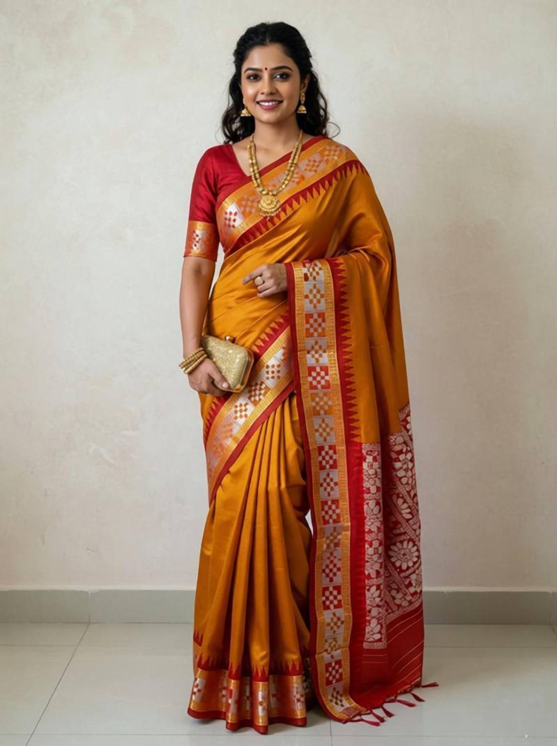 Tareni Woven Sambalpuri Pure Cotton Saree