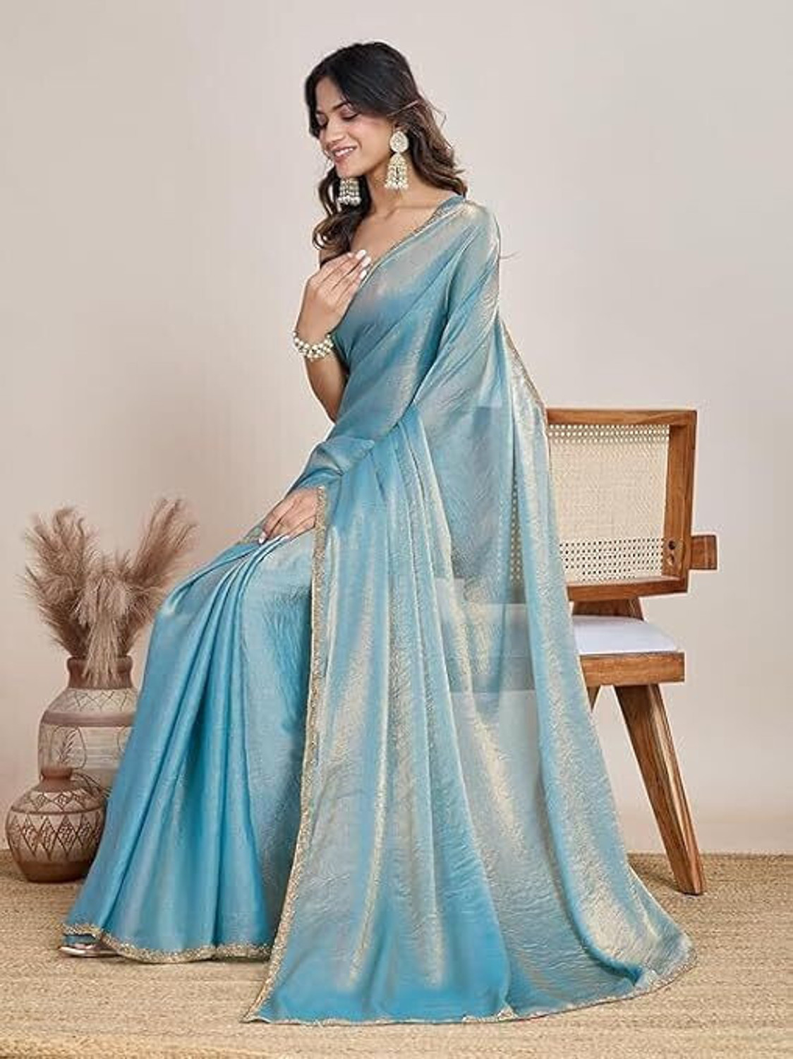 Image of JAINICA Self Design Bollywood Pure Silk Saree