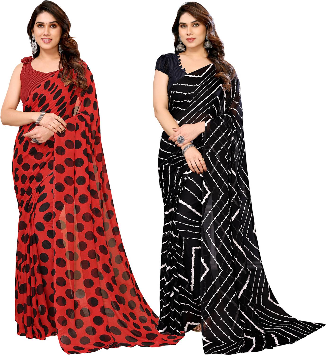 Anand Sarees Printed Bollywood Georgette Saree