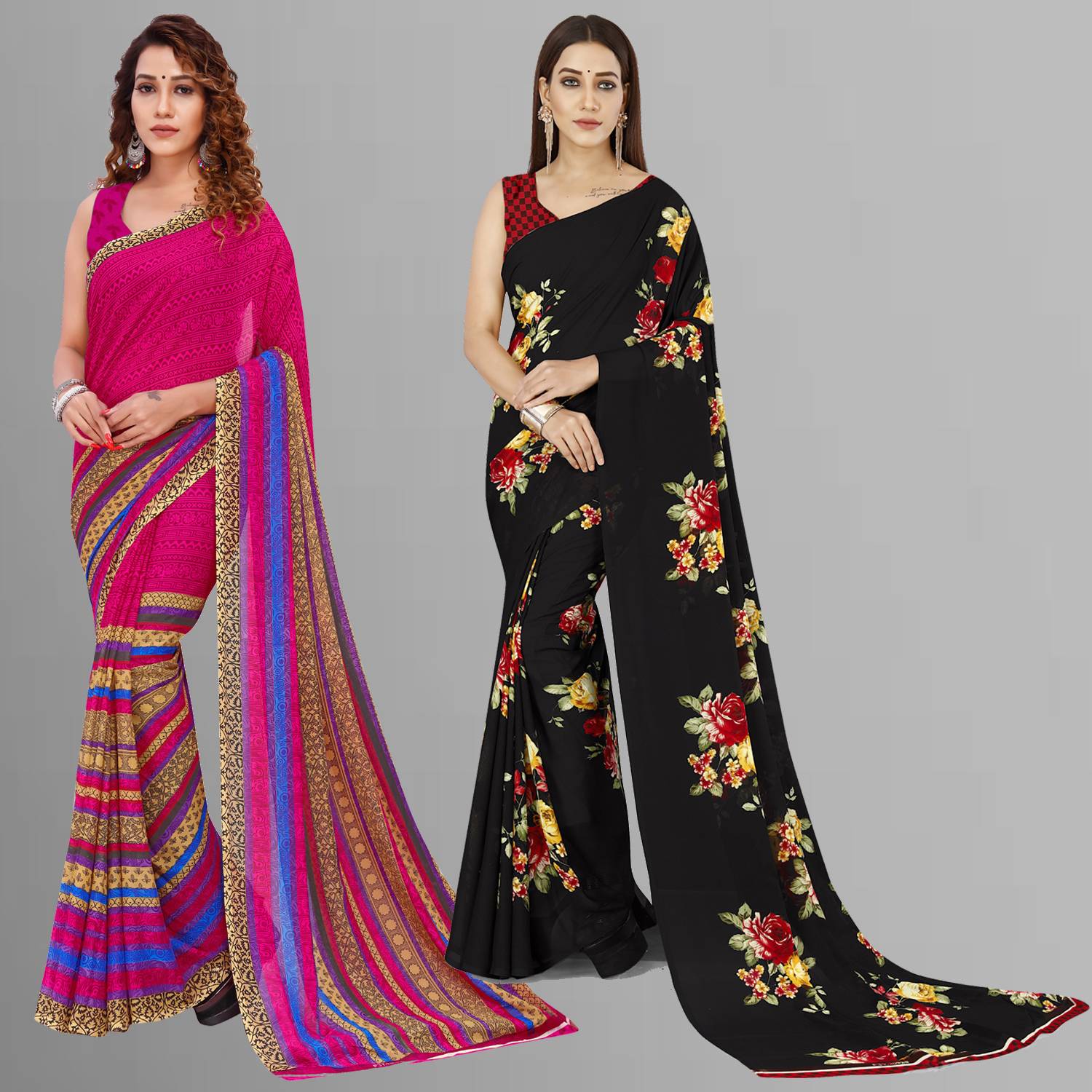 Anand Sarees Paisley, Printed Daily Wear Georgette Saree