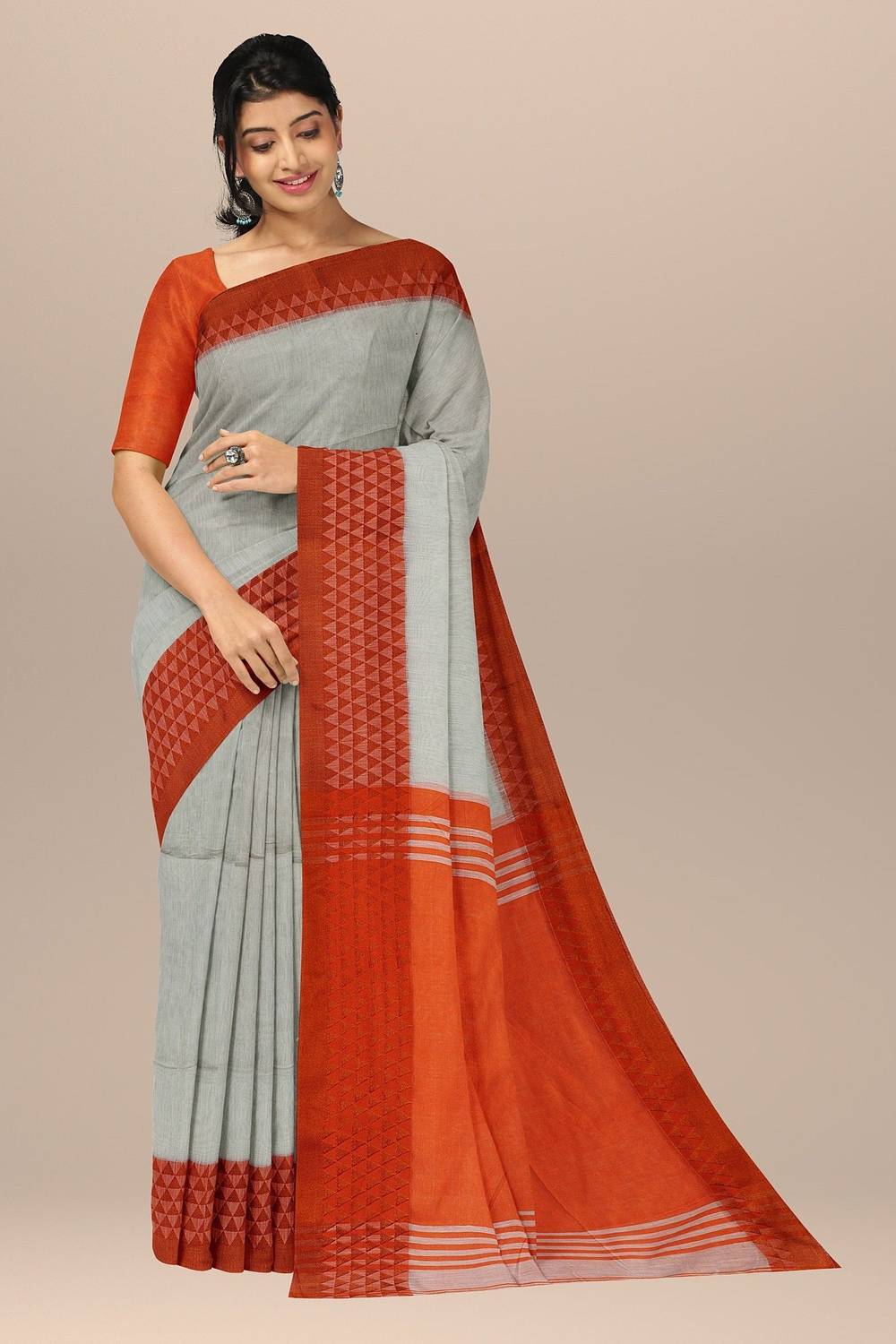 SLAGHA Self Design Handloom Pure Cotton Saree