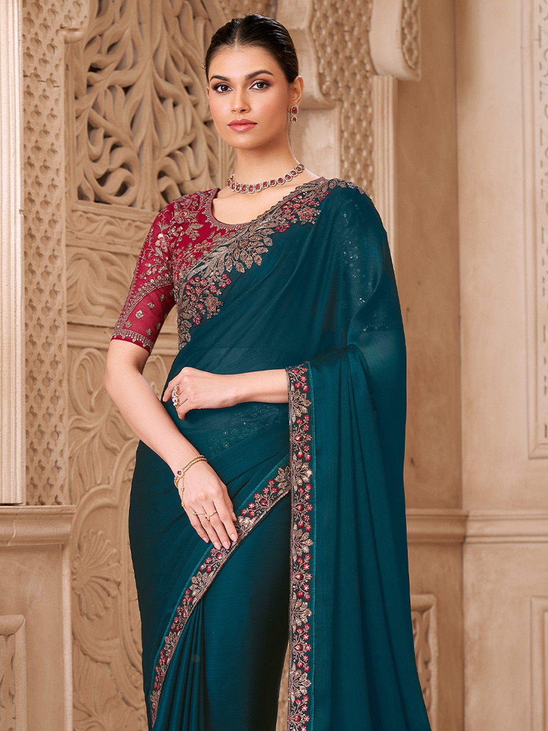 Image of all about you Embellished Bollywood Georgette Saree