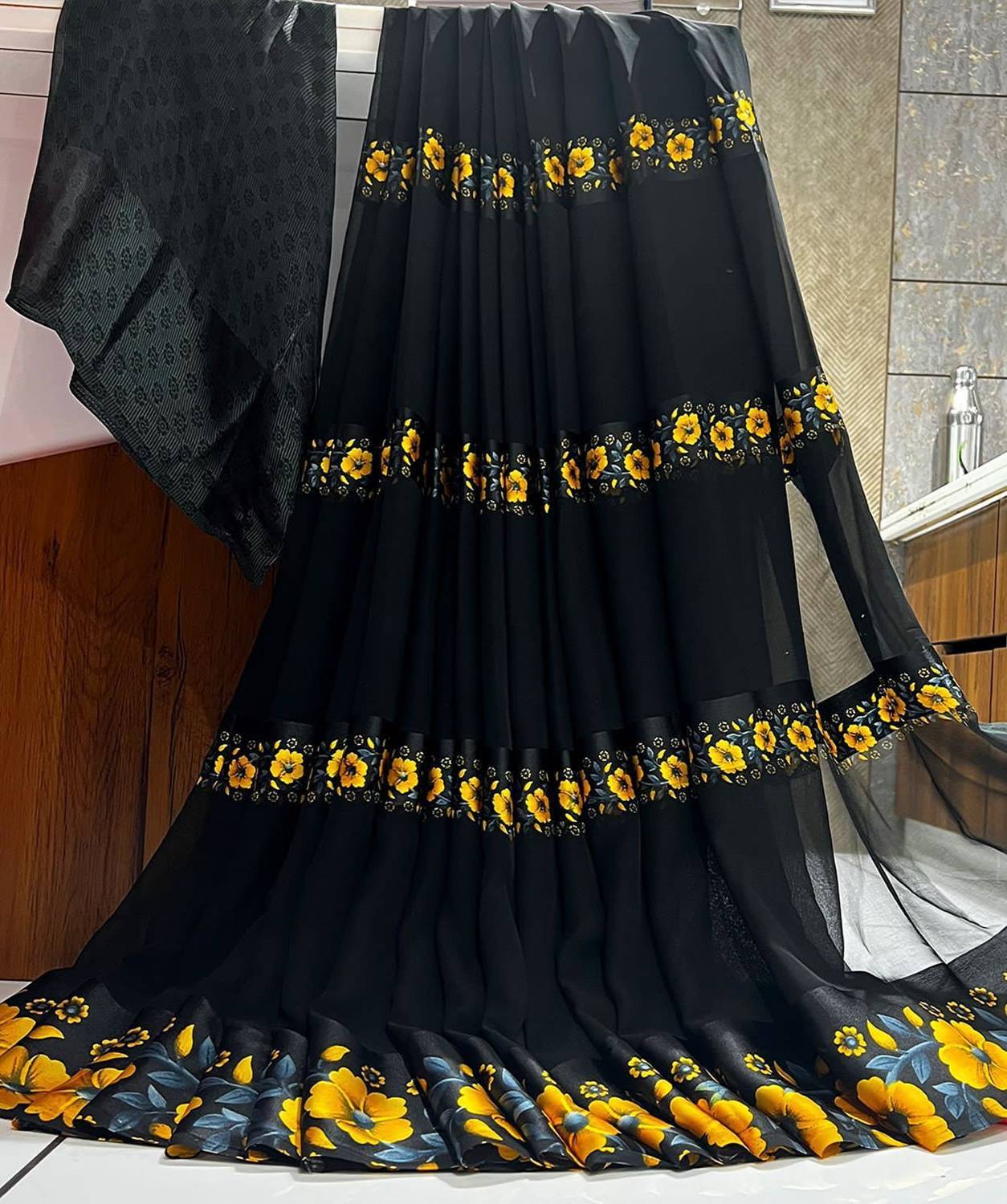 Sanwariya Silks Printed Bollywood Georgette Saree