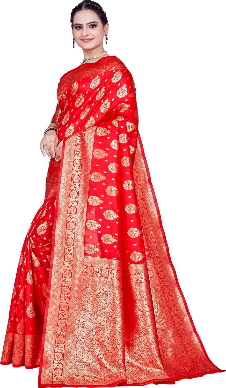 Alakh Creation Woven Kanjivaram Pure Silk Saree
