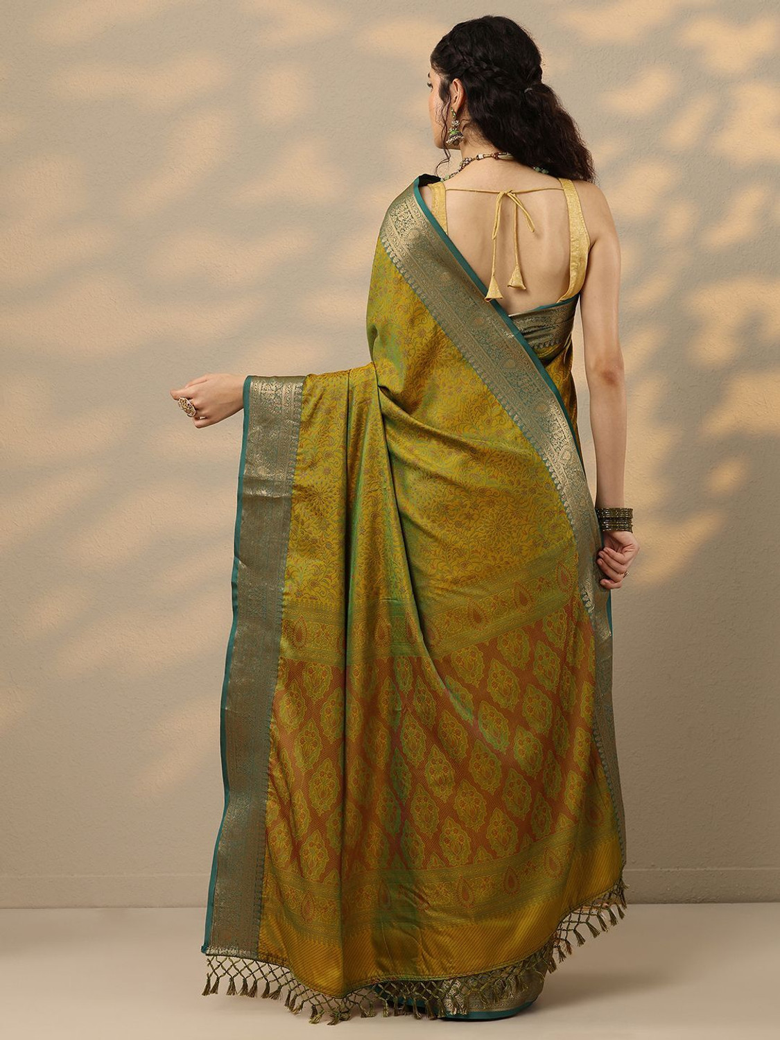 Image of LIBAS Woven Daily Wear Silk Blend Saree
