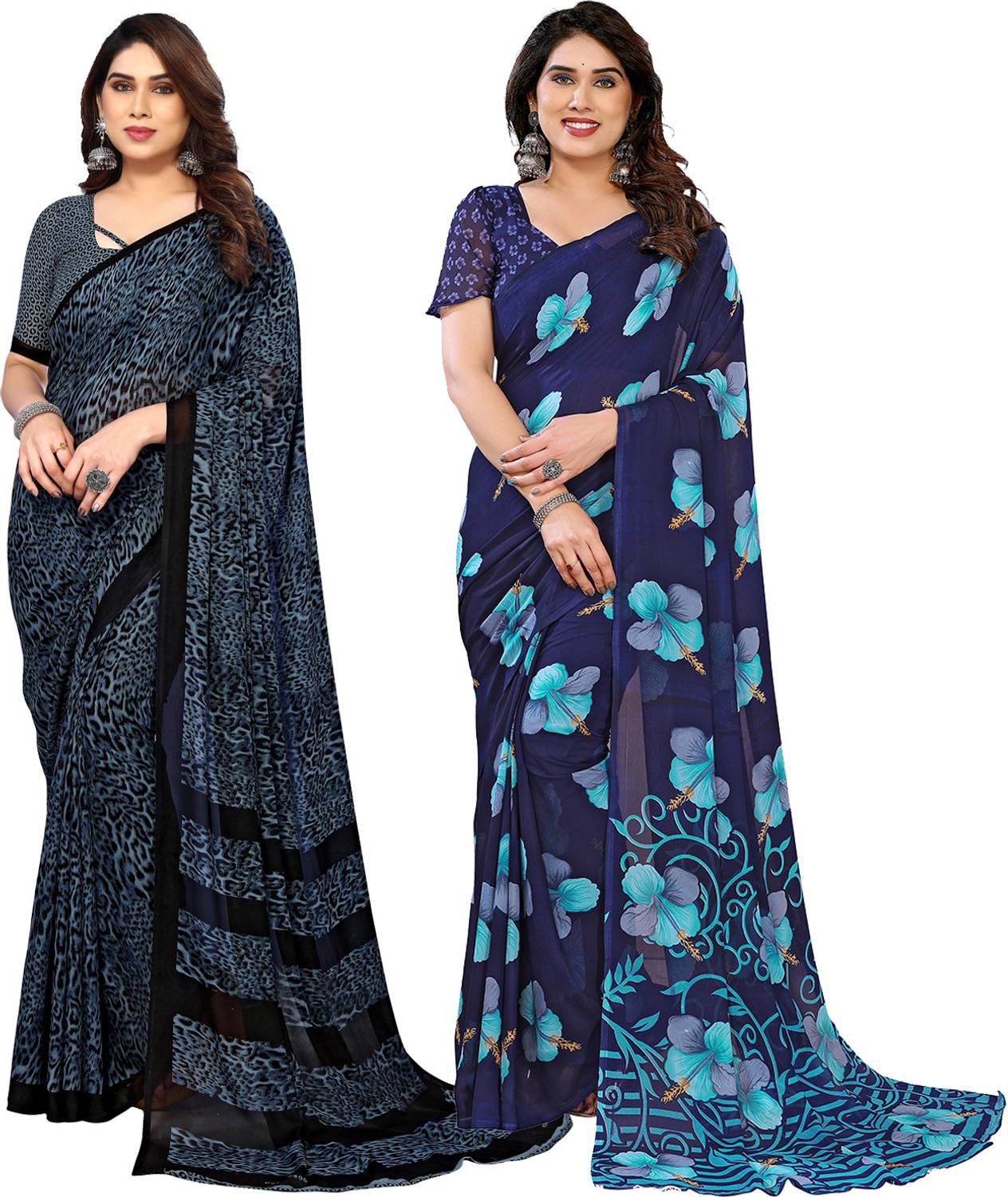 Anand Sarees Printed Daily Wear Georgette Saree
