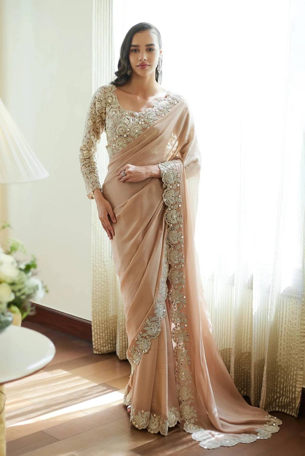 TIGERSNAKE Self Design Baluchari Georgette Saree