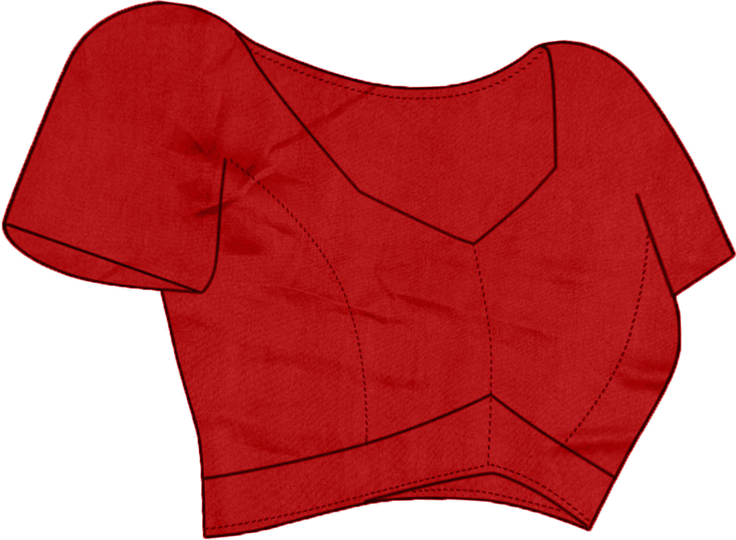 Image of Laxmipati sarees Embroidered, Striped Bollywood Silk Blend Saree (Red)
