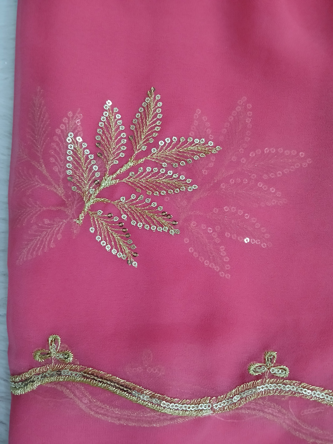 Image of MAHARANISHA Embroidered Handloom Georgette Saree