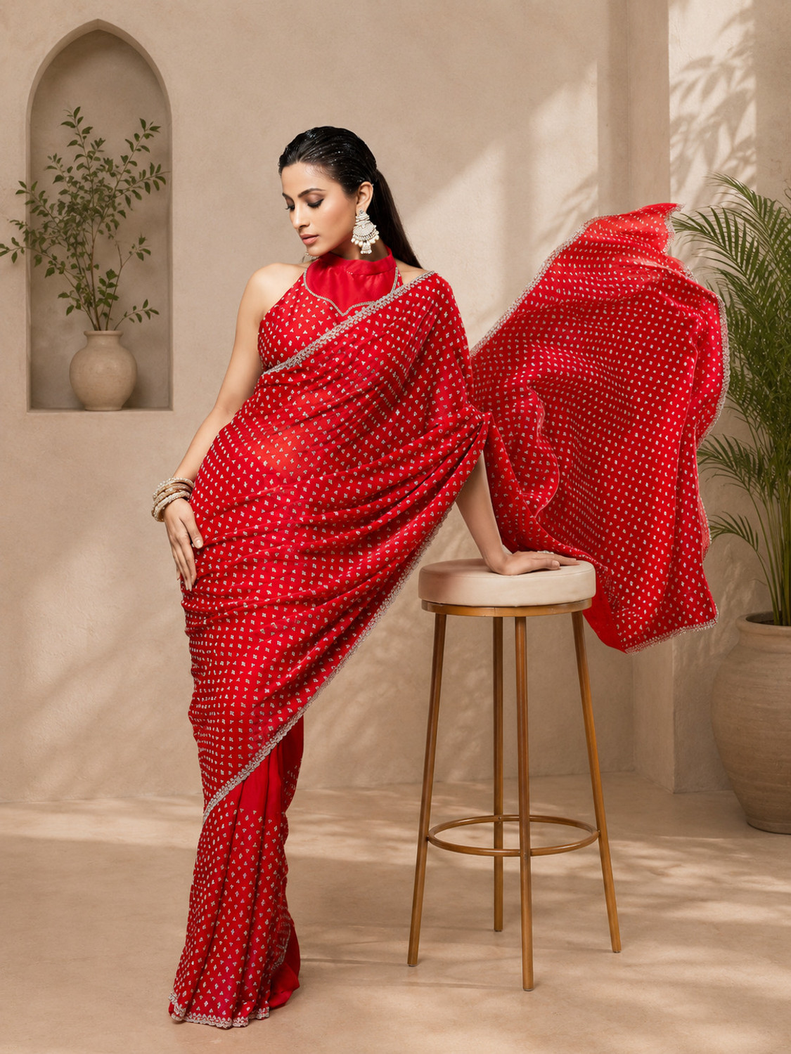 Image of KASEE Embellished Bollywood Silk Blend Saree
