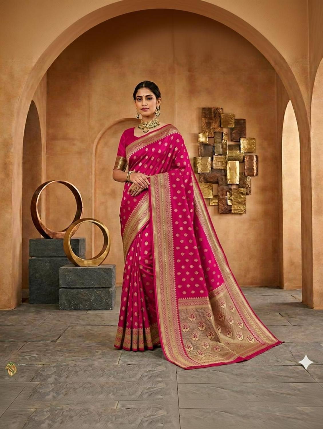 Aformi Woven Kanjivaram Art Silk Saree