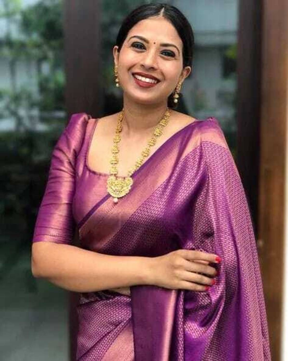 Aadvika Woven, Self Design Kanjivaram Art Silk, Pure Silk Saree