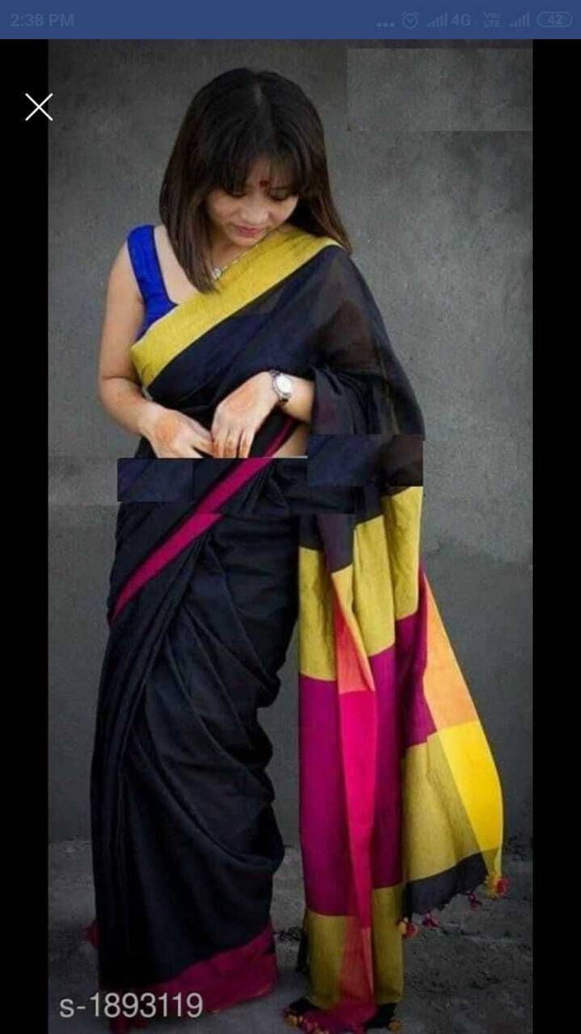 BongAp Self Design Bollywood Chanderi Saree