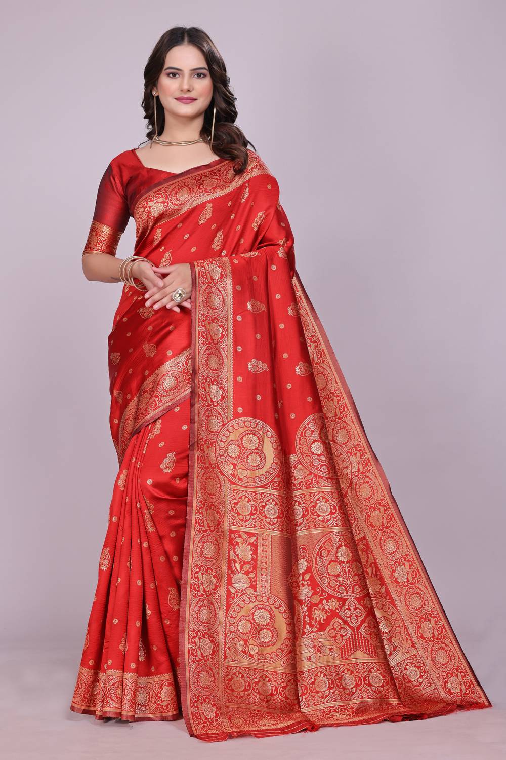 Perfect Wear Woven Banarasi Cotton Silk, Jacquard Saree