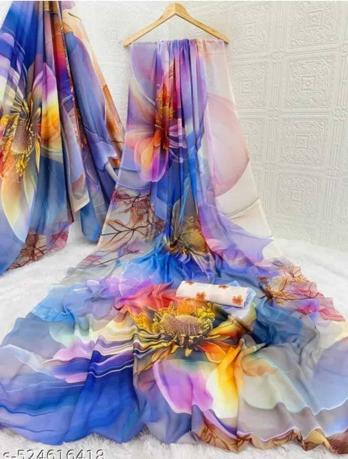 Yashvisaree Digital Print Bollywood Georgette Saree