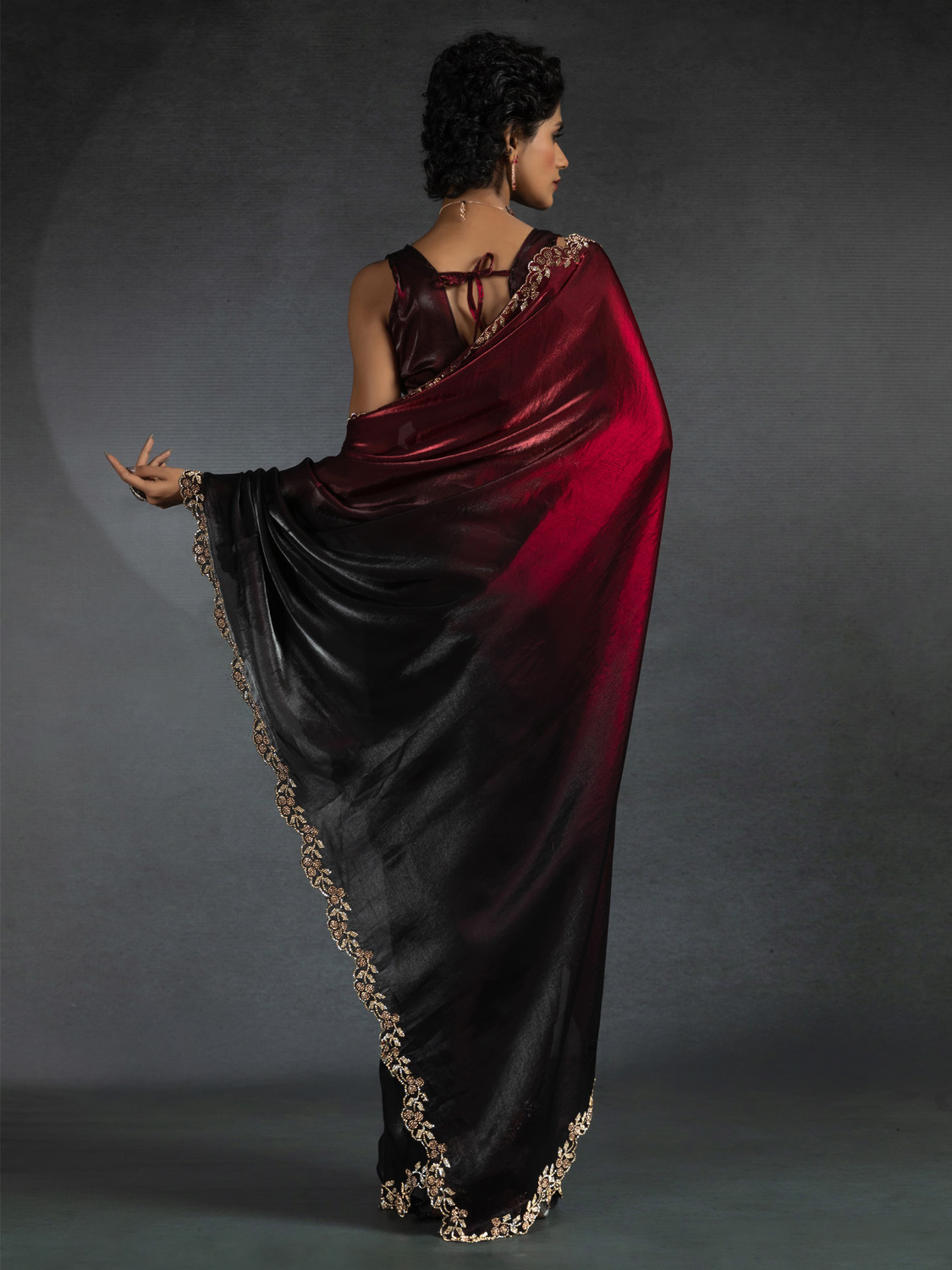 Image of Divastri Embellished Bollywood Silk Blend Saree