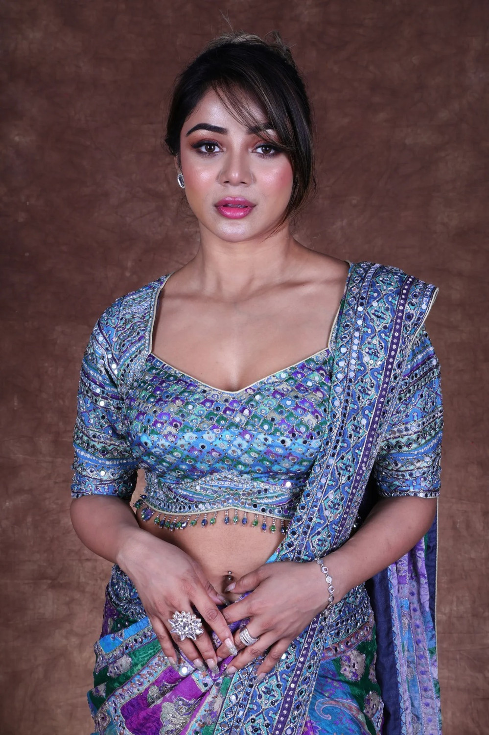 Image of KRISHNACOLLECTION9 Printed Bollywood Pure Silk Saree