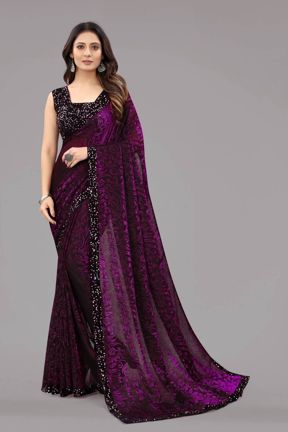 Shree Shyam Creation Digital Print, Embroidered, Solid/Plain, Pri