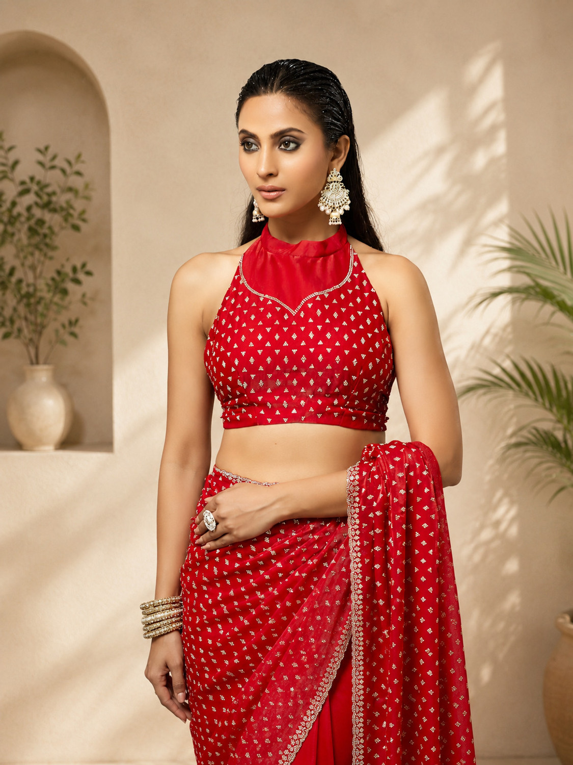 Image of KASEE Embellished Bollywood Silk Blend Saree