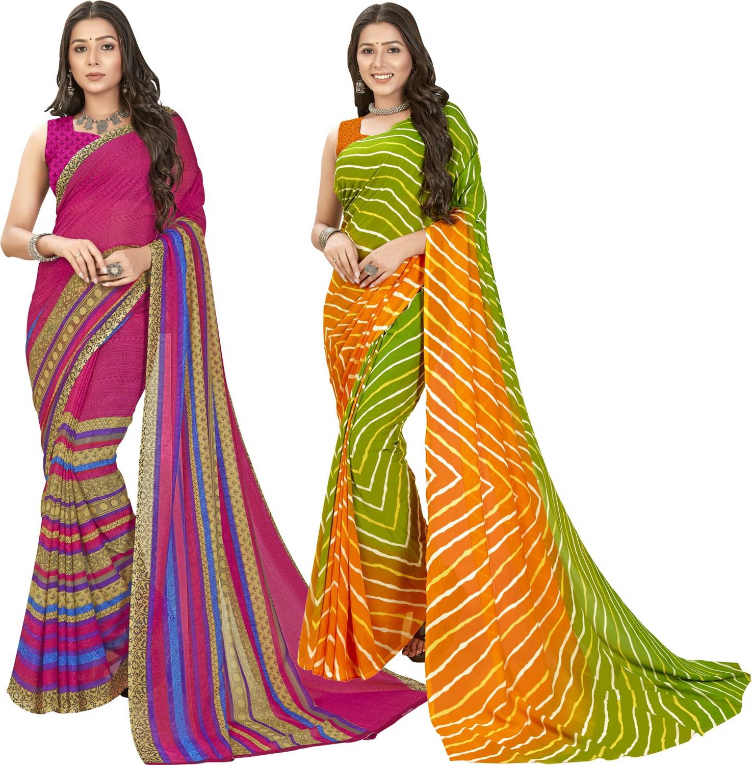 Anand Sarees Printed Daily Wear Georgette Saree