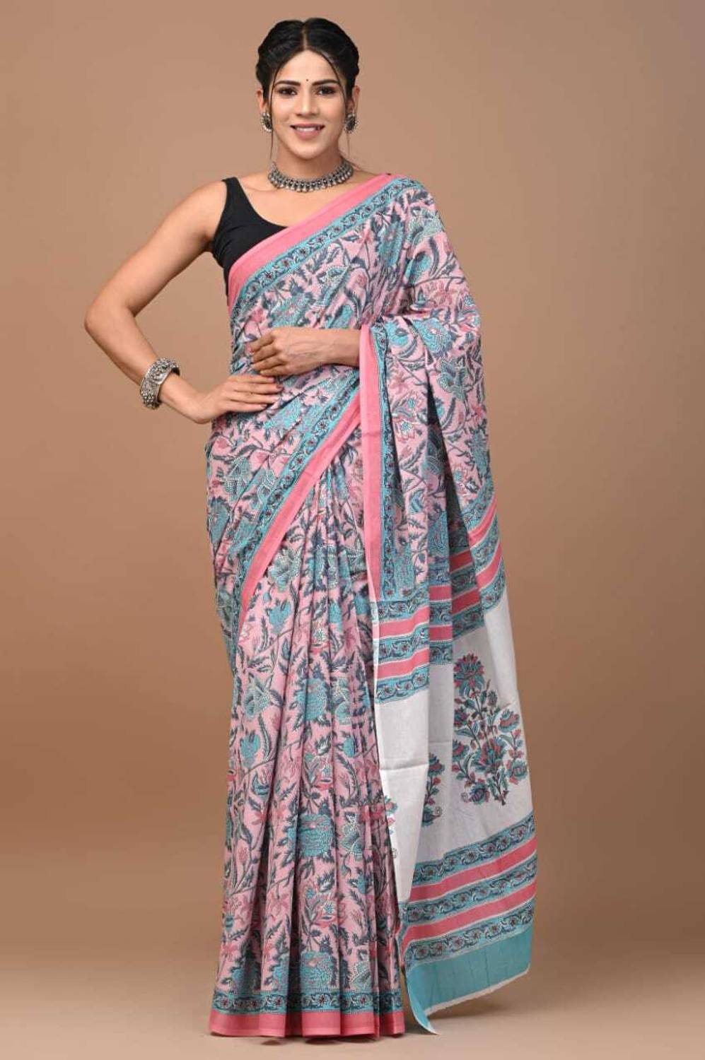 Craftmusium Printed, Color Block, Blocked Printed, Floral Print,