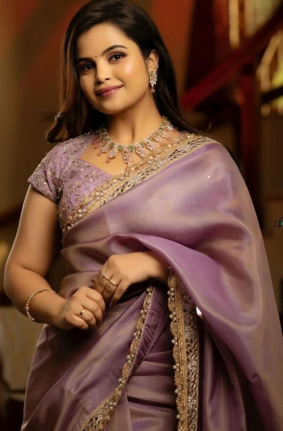 Image of ShivGori Embroidered Bollywood Tissue Saree