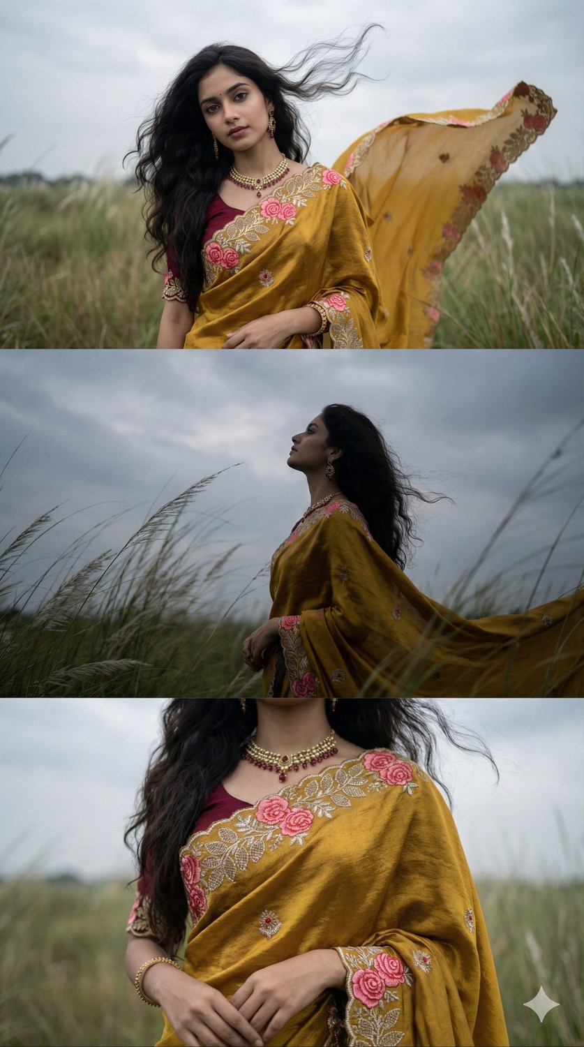 Image of AMIYASILKMILLS Embroidered Bollywood Georgette Saree