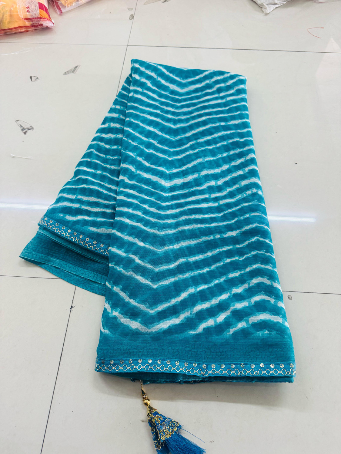 Image of charmie designer Printed Bandhani Georgette Saree