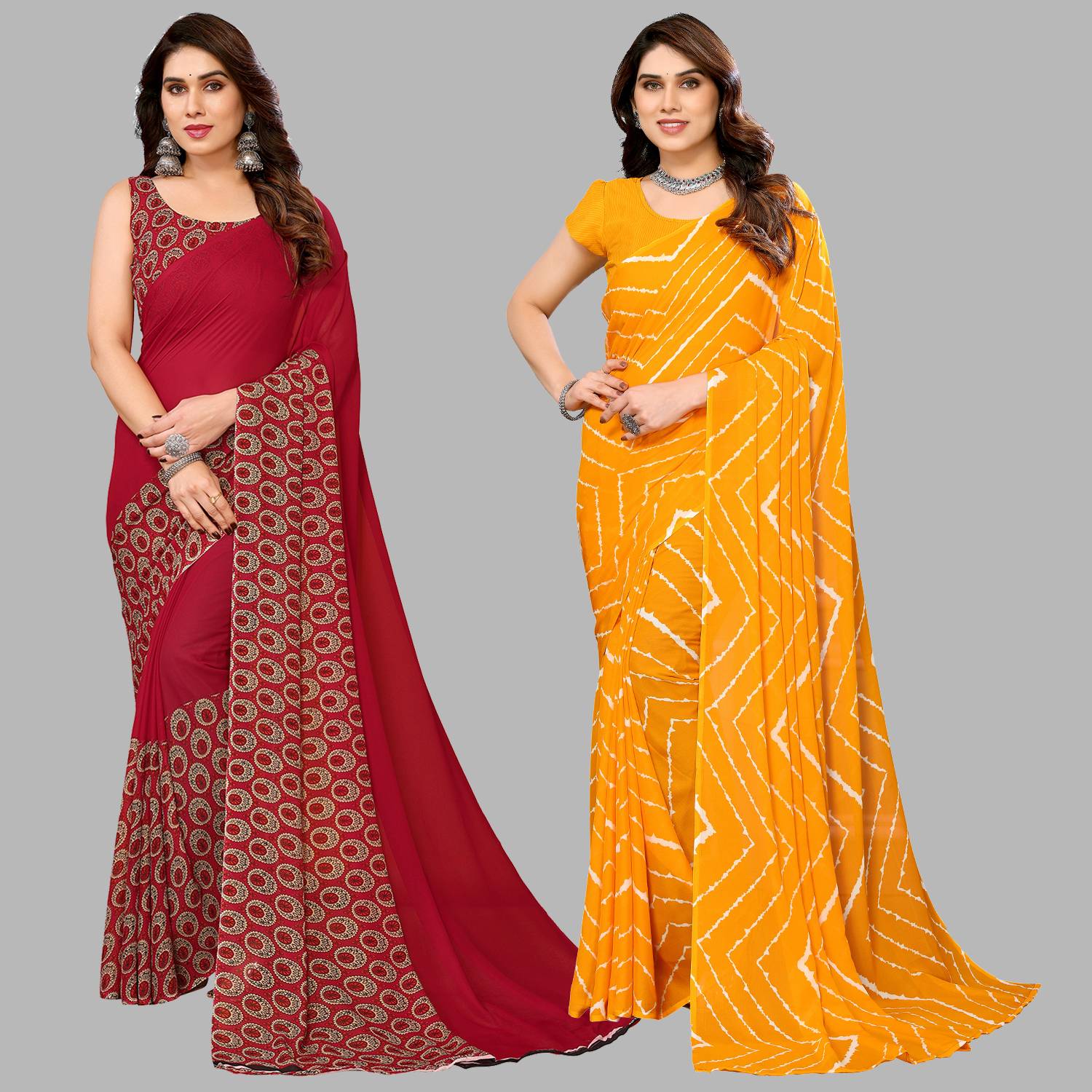 Anand Sarees Printed Bollywood Georgette Saree