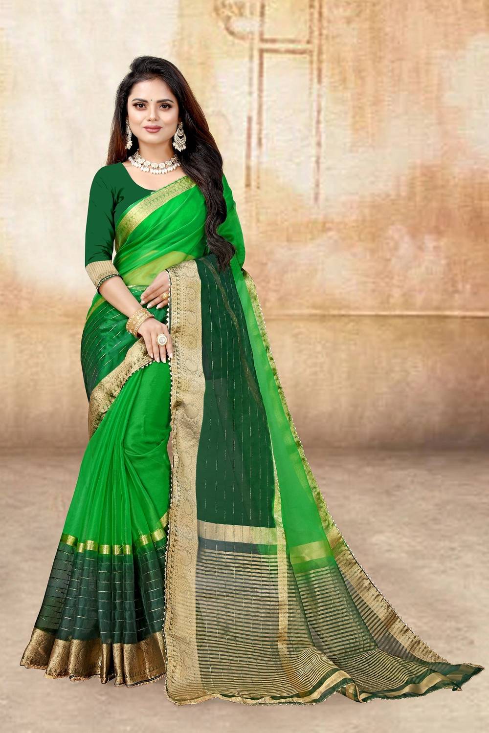 Yashvisaree Embellished Bollywood Organza Saree
