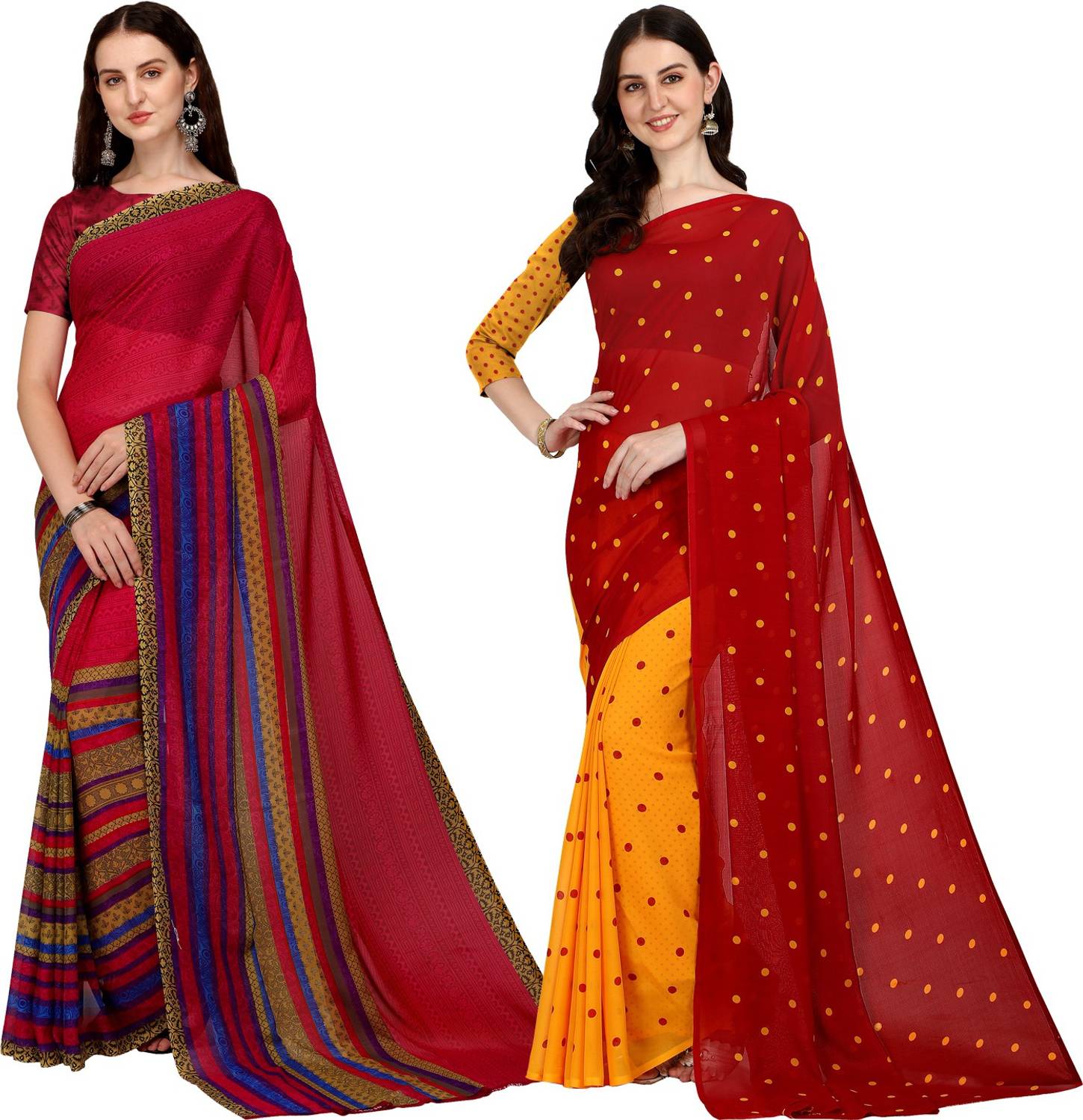 Anand Sarees Printed Daily Wear Georgette Saree