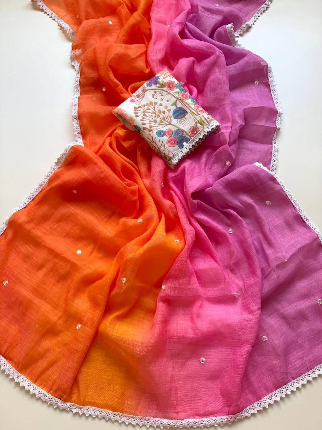 Arkia Embellished Daily Wear Cotton Blend Saree