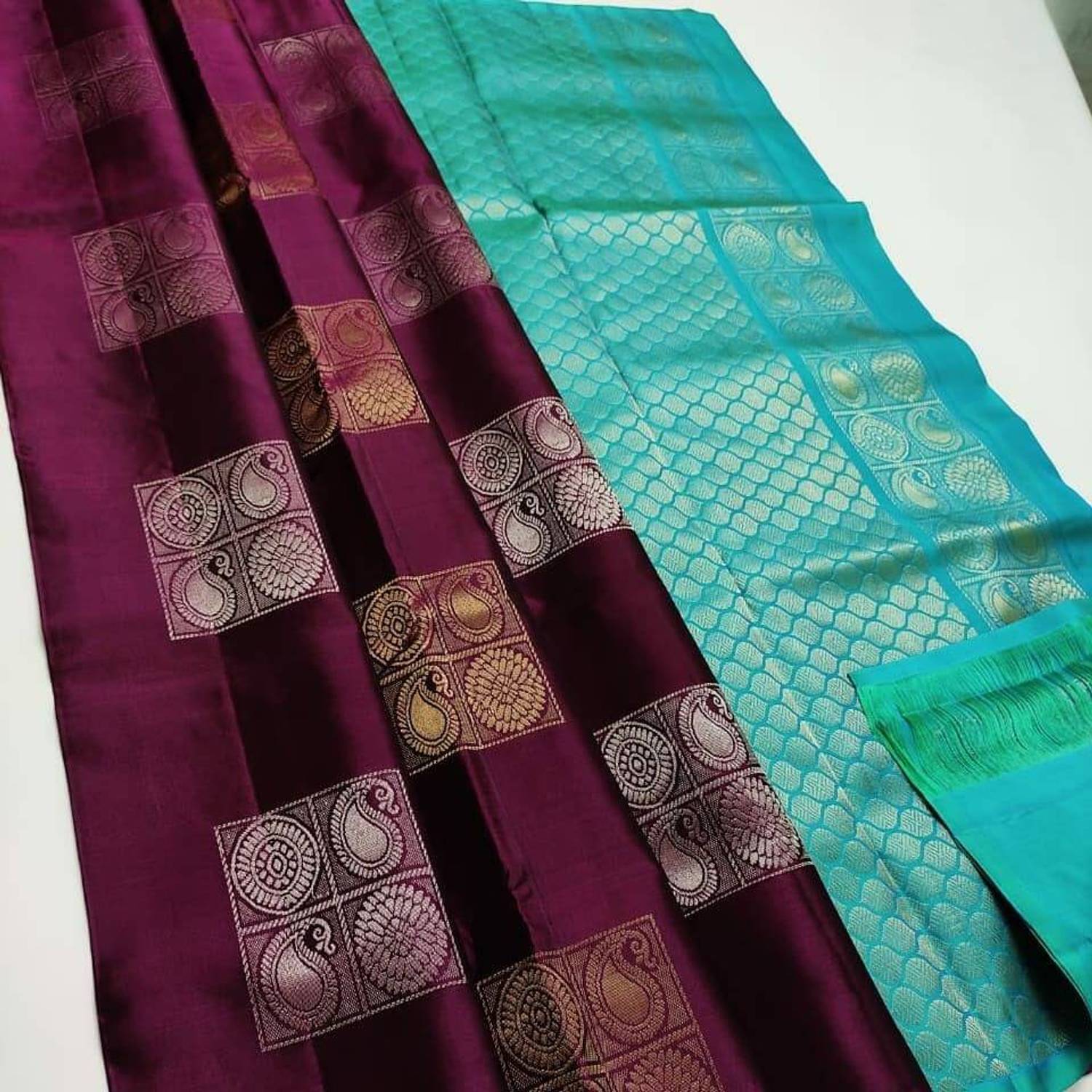 Hitesh Fashion Printed Banarasi Cotton Silk Saree