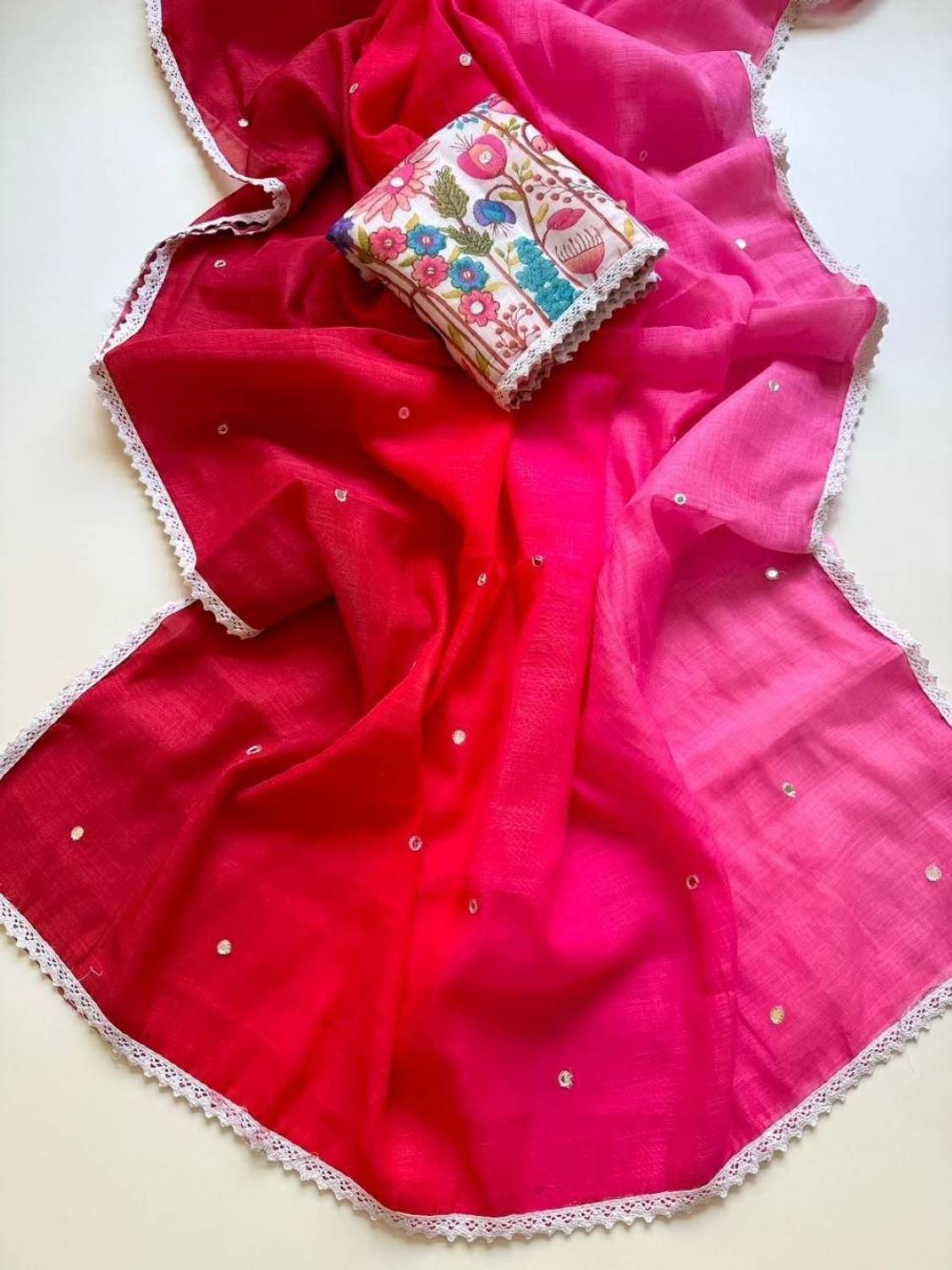 Arkia Embellished Daily Wear Cotton Blend Saree